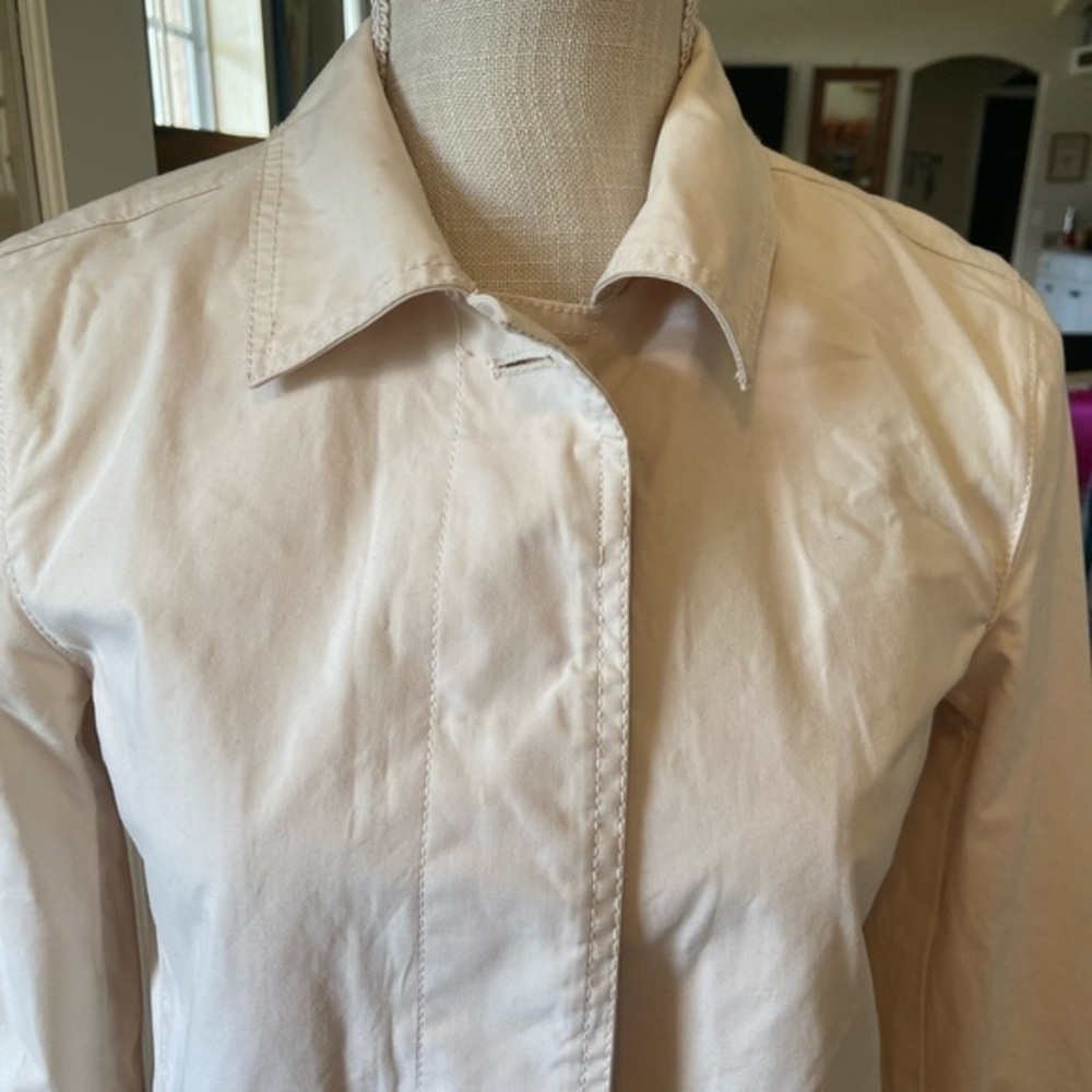 Gap Size Xs Button Up Jacket , Lightweight Crme C… - image 3